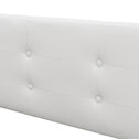 Gestoffeerd Bed Marbella - 180 x 200 cm - Wit - Bedlade