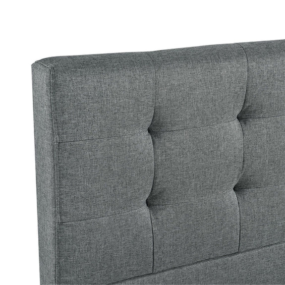 Gestoffeerd bed Manresa - 140 x 200 cm - Grijs - Afbeelding 6