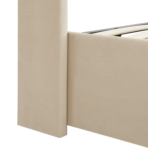 Gestoffeerd bed Savona - 200 x 120 cm - Beige - Afbeelding 11