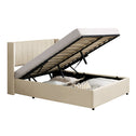 Gestoffeerd bed Savona - 200 x 120 cm - Beige