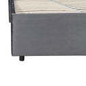 Gestoffeerd bed Savona - 200 x 140 cm - Donkergrijs - Incl. Bedlade