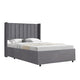 Gestoffeerd bed Savona - 200 x 140 cm - Donkergrijs - Incl. Bedlade