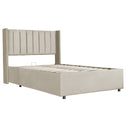 Gestoffeerd bed Savona - 200 x 140 cm - Beige - Incl. Bedlade