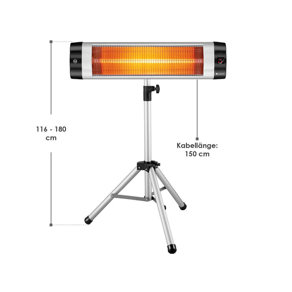 Infraroodkachel / Terrasverwarmer / Verwarming Kajo - 2500 Watt - Incl. Afstandsbediening - Afbeelding 17