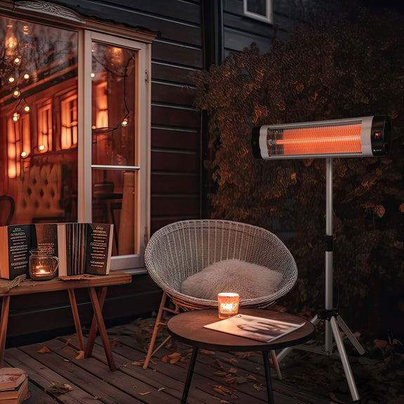 Infraroodkachel / Terrasverwarmer / Verwarming Kajo - 2500 Watt - Incl. Afstandsbediening - Afbeelding 2