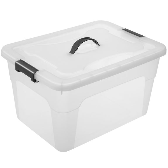 Opbergdoos / Opslagbox 30 L - Kunststof - 4-Delig - Incl. Deksel - Afbeelding 4