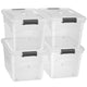 Opbergdoos / Opslagbox 45 L - Kunststof - 4-Delig - Incl. Deksel