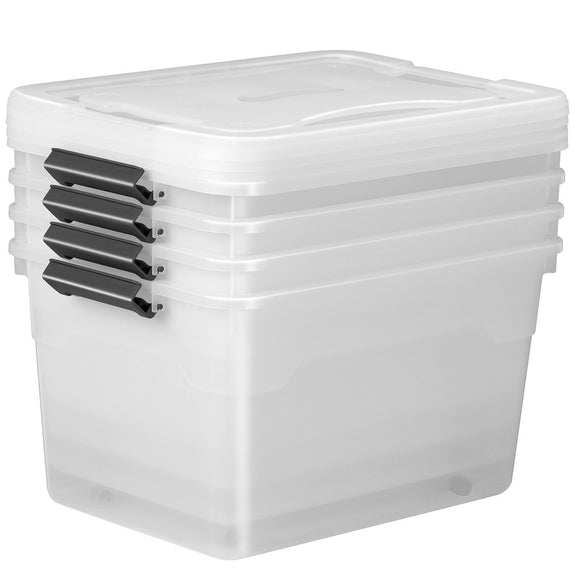 Opbergdoos/ opslagbox 60 ltr - Kunststof - 4-delig - Incl. deksel - Afbeelding 3