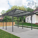 Carport / Terrasdak - Platdak - 5 x 3 m - Donkergrijs