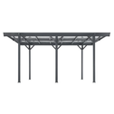 Carport / Terrasdak - Platdak - 5 x 3 m - Donkergrijs