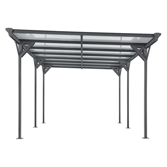 Carport / Terrasdak - Platdak - 5 x 3 m - Donkergrijs - Afbeelding 5
