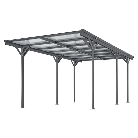 Carport / Terrasdak - Platdak - 5 x 3 m - Donkergrijs - Afbeelding 4