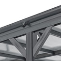 Carport / Terrasdak - Platdak - 5 x 3 m - Donkergrijs