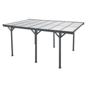 Carport / Terrasdak - Platdak - 5 x 3 m - Donkergrijs