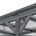 Carport / Terrasdak - Platdak - 5 x 3 m - Donkergrijs