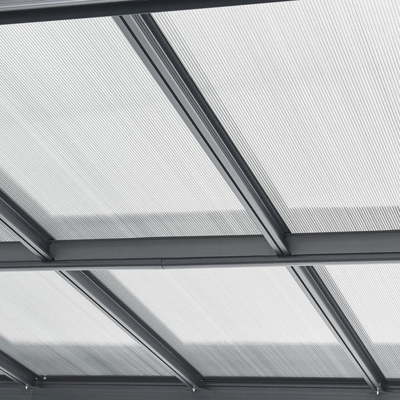Carport / Terrasdak - Platdak - 5 x 3 m - Donkergrijs - Afbeelding 14
