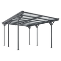 Carport / Terrasdak - Platdak - 5 x 3 m - Donkergrijs