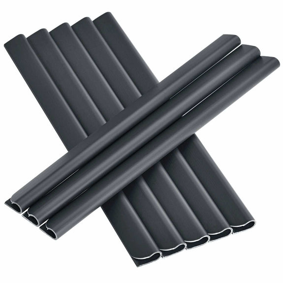 PVC Privacystrips - 2 stuks - 35 meter - Antraciet - Incl. Bevestigingsklemmen - Afbeelding 8