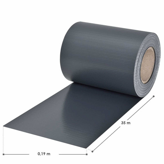 PVC Privacystrips - 2 stuks - 35 meter - Antraciet - Incl. Bevestigingsklemmen - Afbeelding 9