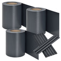 PVC Privacystrips - 3 stuks - 35 meter - Antraciet - Incl. Bevestigingsklemmen