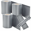 PVC Privacystrips - 3 stuks - 35 meter - grijs - Incl. Bevestigingsklemmen