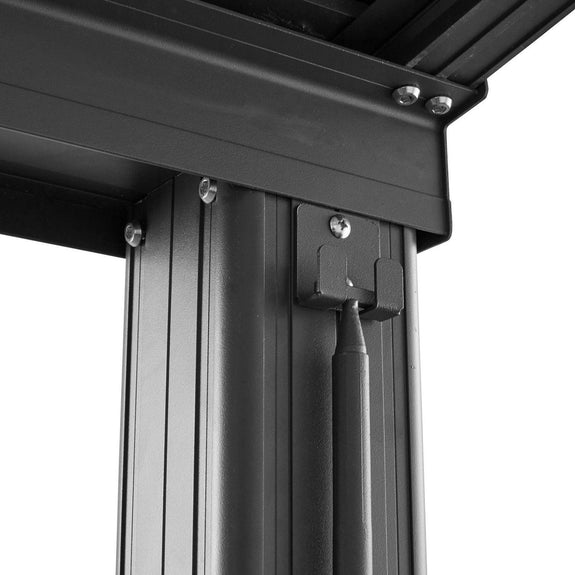 Aluminium Terrasoverkapping Jakarta - 3 x 3 m - Grijs - Schuifdak - Afbeelding 3