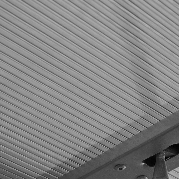 Aluminium Terrasoverkapping Jakarta - 3 x 3 m - Grijs - Schuifdak - Afbeelding 6