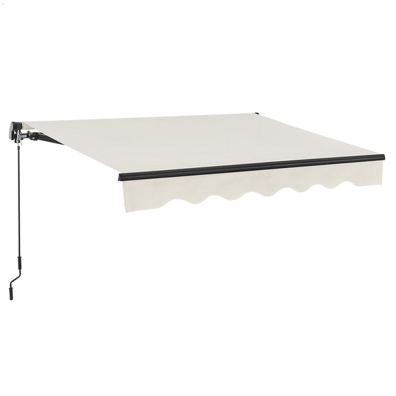 Zonnescherm / Luifel - 350x300 cm - Beige - Incl. Bevestigingsmaterialen - Afbeelding 1