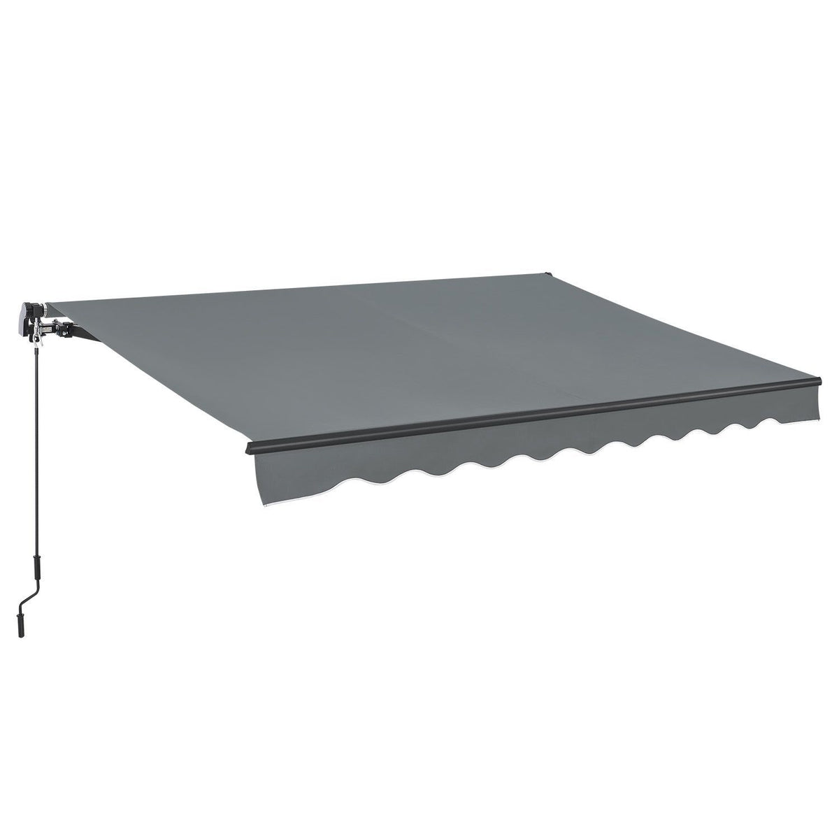 Zonnescherm / Luifel - 250 x 200 cm - Donkergrijs - Incl. Bevestigingsmaterialen
