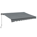 Zonnescherm / Luifel - 250 x 200 cm - Donkergrijs - Incl. Bevestigingsmaterialen