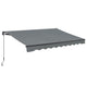 Zonnescherm / Luifel - 250 x 200 cm - Donkergrijs - Incl. Bevestigingsmaterialen