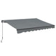 Zonnescherm / Luifel - 400 x 300 cm - Grijs - Incl. Bevestigingsmaterialen