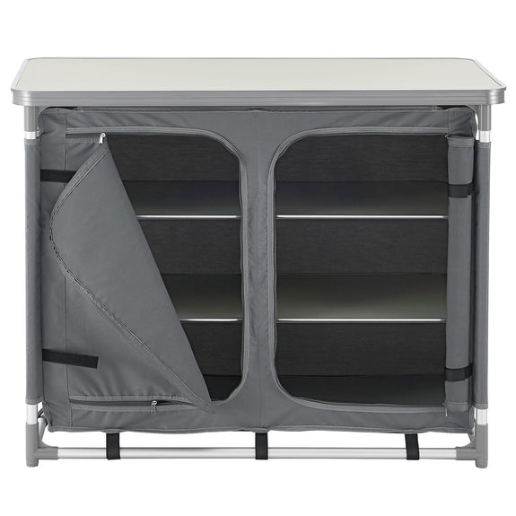 Compacte Inklapbare Campingkeuken Ruda - 97 x 50 x 78 cm - Grijs - Afbeelding 3