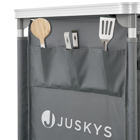 Compacte Inklapbare Campingkeuken Ruda - 97 x 50 x 78 cm - Grijs - Afbeelding 5