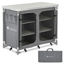 Compacte Inklapbare Campingkeuken Ruda - 97 x 50 x 78 cm - Grijs