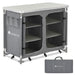 Compacte Inklapbare Campingkeuken Ruda - 97 x 50 x 78 cm - Grijs