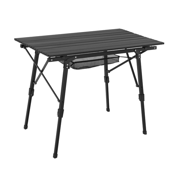 Opvouwbare Campingtafel Picco - Zwart - 90 x 52 x 68 cm - Afbeelding 1