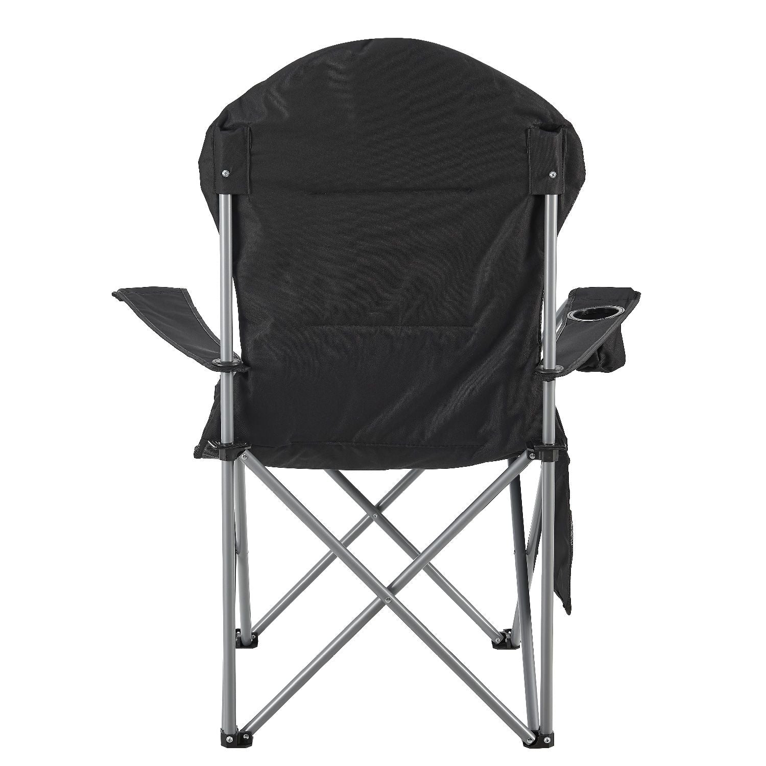 Inklapbare Campingstoel / Vouwstoel Lido - Zwart - Incl. Opbergtas