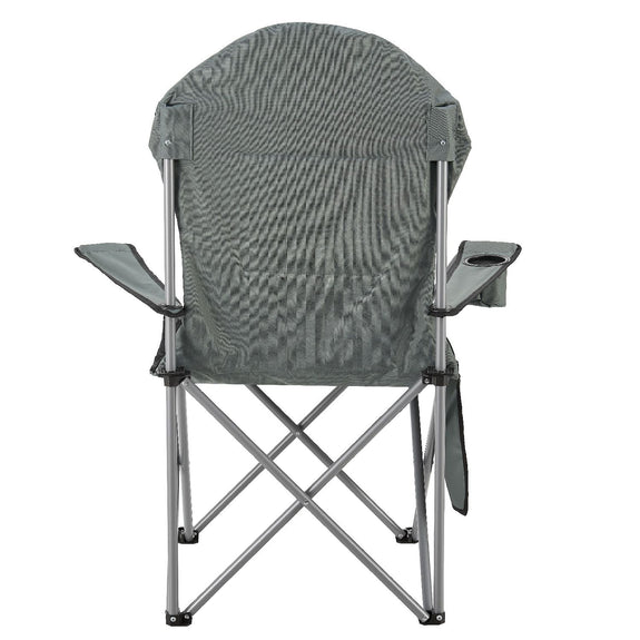 Inklapbare Campingstoel / Vouwstoel Lido - Grijs - Incl. Opbergtas - Afbeelding 5