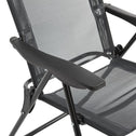 2 stuks Inklapbare Campingstoel / Vouwstoel Torri - Antraciet