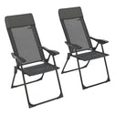 2 stuks Inklapbare Campingstoel / Vouwstoel Torri - Antraciet