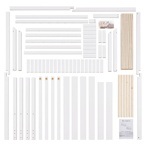 Kinderbed Marli - 90 x 200 cm - Wit - Afbeelding 5