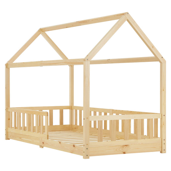 Kinderbed Marli - 90 x 200 cm - Houtkleur - Afbeelding 3