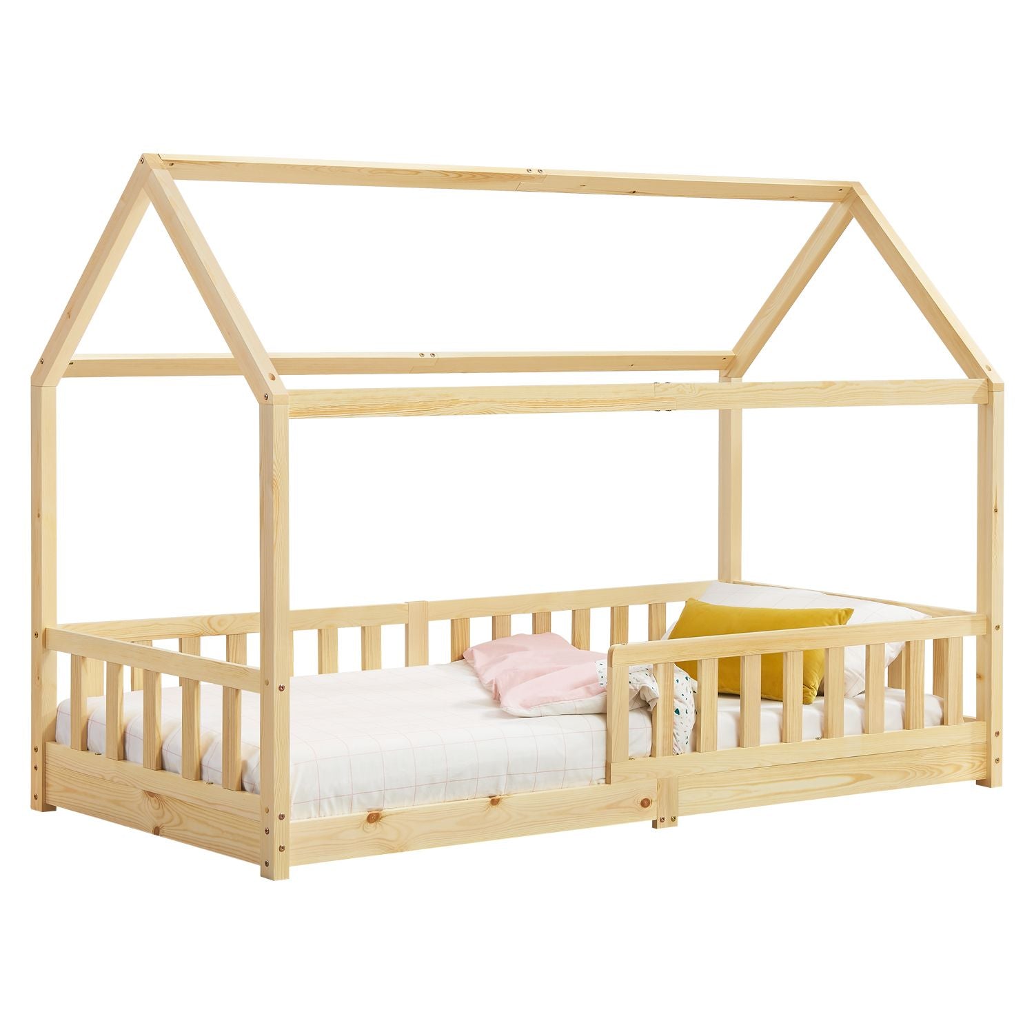 Kinderbed Marli - 90 x 200 cm - Houtkleur