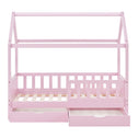 Kinderbed Marli - 90 x 200 cm - Roze - Incl. lades