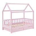 Kinderbed Marli - 90 x 200 cm - Roze - Incl. lades