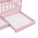 Kinderbed Marli - 90 x 200 cm - Roze - Incl. lades
