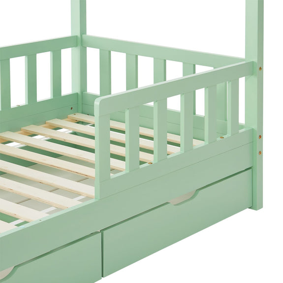 Kinderbed Marli - 90 x 200 cm - Mint - Incl. lades - Afbeelding 11