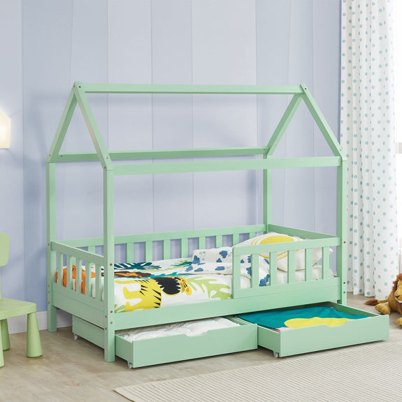 Kinderbed Marli - 90 x 200 cm - Mint - Incl. lades - Afbeelding 2