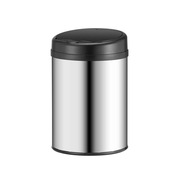 Automatische Prullenbak / Afvalemmer / Sensorprullenbak - 30 Liter - Zilver - Rond - Afbeelding 3